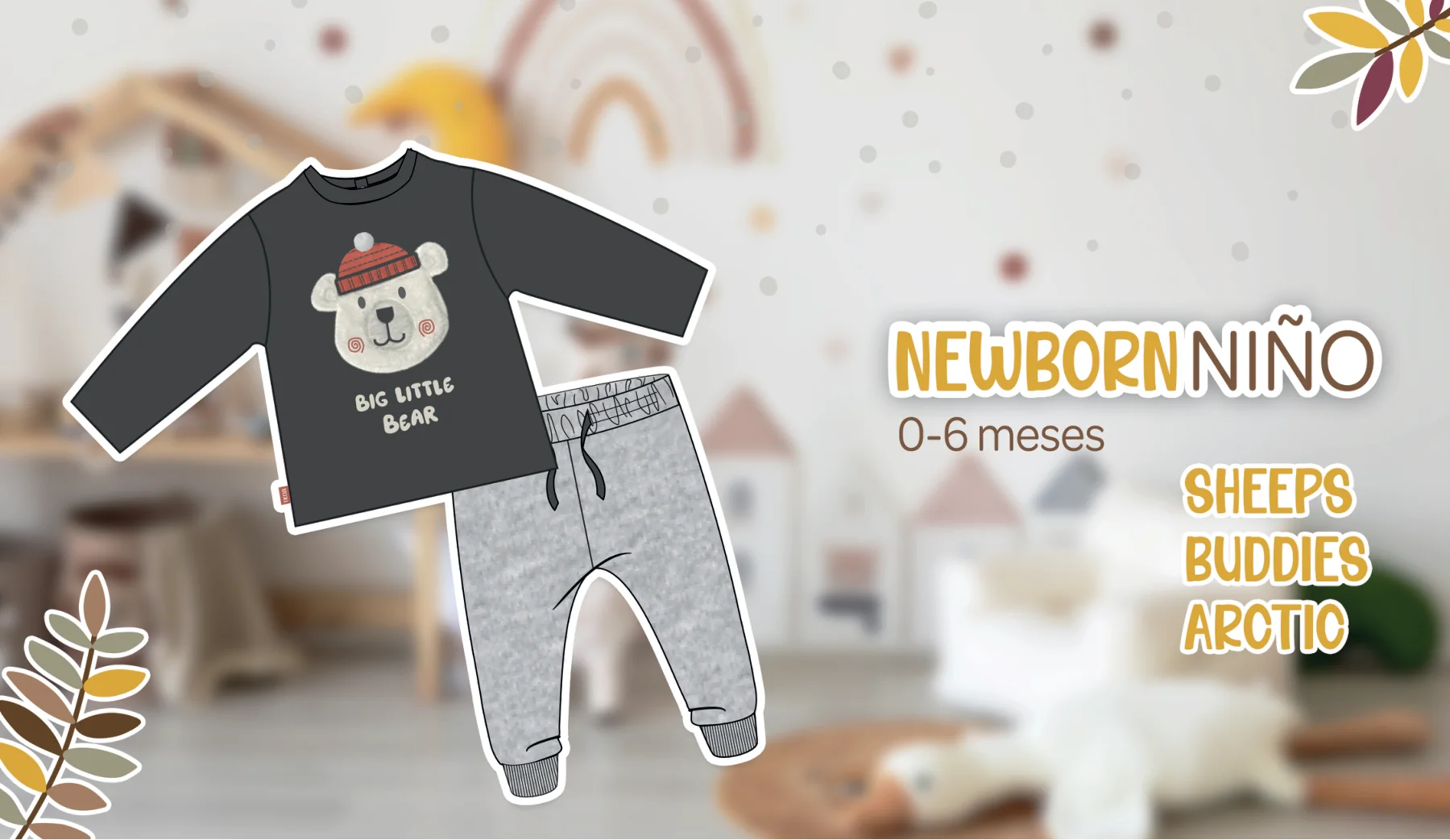 Apertura de la categoría Newborn niño del catálogo Otoño Invierno 2026